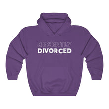 Load image into Gallery viewer, Recently Divorced White Hooded Sweatshirt