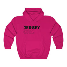 Load image into Gallery viewer, Jersey Girl Black Hooded Sweatshirt