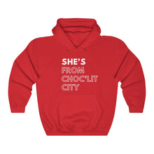 Load image into Gallery viewer, She's From Choc'Lit City Unisex Heavy Blend™ Hooded Sweatshirt