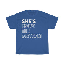 Load image into Gallery viewer, She's From The District Unisex Heavy Cotton Tee