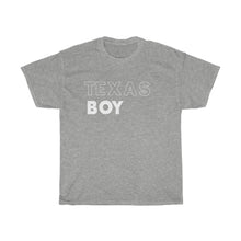 Load image into Gallery viewer, Texas Boy White Unisex Heavy Cotton Tee