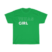 Load image into Gallery viewer, Texas Girl White Unisex Heavy Cotton Tee