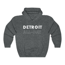 Load image into Gallery viewer, Detroit All-Day White Hooded Sweatshirt