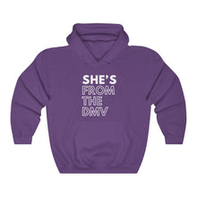 Load image into Gallery viewer, She's From the DMV Unisex Heavy Blend™ Hooded Sweatshirt