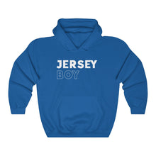 Load image into Gallery viewer, Jersey Boy White Hooded Sweatshirt