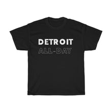Load image into Gallery viewer, Detroit All-Day White Unisex Heavy Cotton Tee