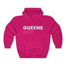Load image into Gallery viewer, Queens Boy White Hooded Sweatshirt