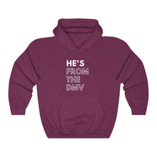 Load image into Gallery viewer, He's From the DMV Unisex Heavy Blend™ Hooded Sweatshirt
