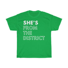 Load image into Gallery viewer, She's From The District Unisex Heavy Cotton Tee