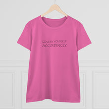 Load image into Gallery viewer, Govern Yourself Midweight Cotton Tee