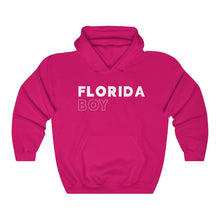 Load image into Gallery viewer, Florida Boy White Hooded Sweatshirt