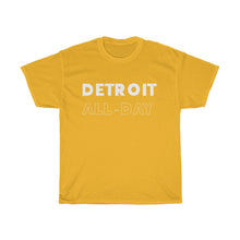 Load image into Gallery viewer, Detroit All-Day White Unisex Heavy Cotton Tee