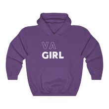 Load image into Gallery viewer, VA Girl White Hooded Sweatshirt