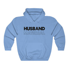 Load image into Gallery viewer, Husband Material Black Hooded Sweatshirt