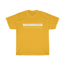 Load image into Gallery viewer, Marriage: A False Sense White Unisex Heavy Cotton Tee