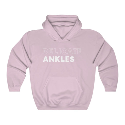 Delicate Ankles White Hooded Sweatshirt