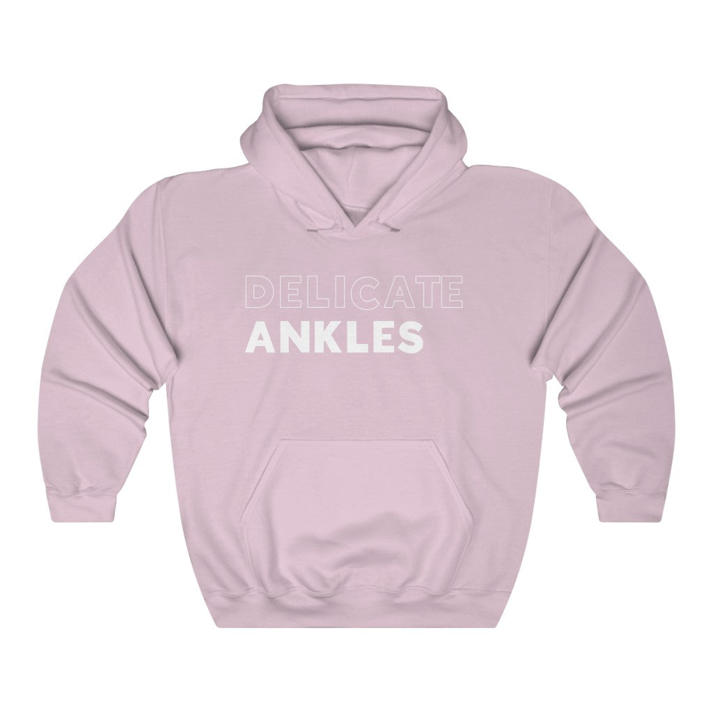 Delicate Ankles White Hooded Sweatshirt