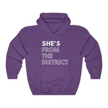 Load image into Gallery viewer, She's From the District Unisex Heavy Blend™ Hooded Sweatshirt