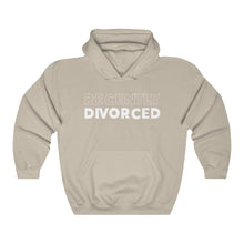 Load image into Gallery viewer, Recently Divorced White Hooded Sweatshirt