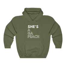 Load image into Gallery viewer, She's A GA Peach Unisex Heavy Blend™ Hooded Sweatshirt