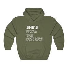 Load image into Gallery viewer, She's From the District Unisex Heavy Blend™ Hooded Sweatshirt