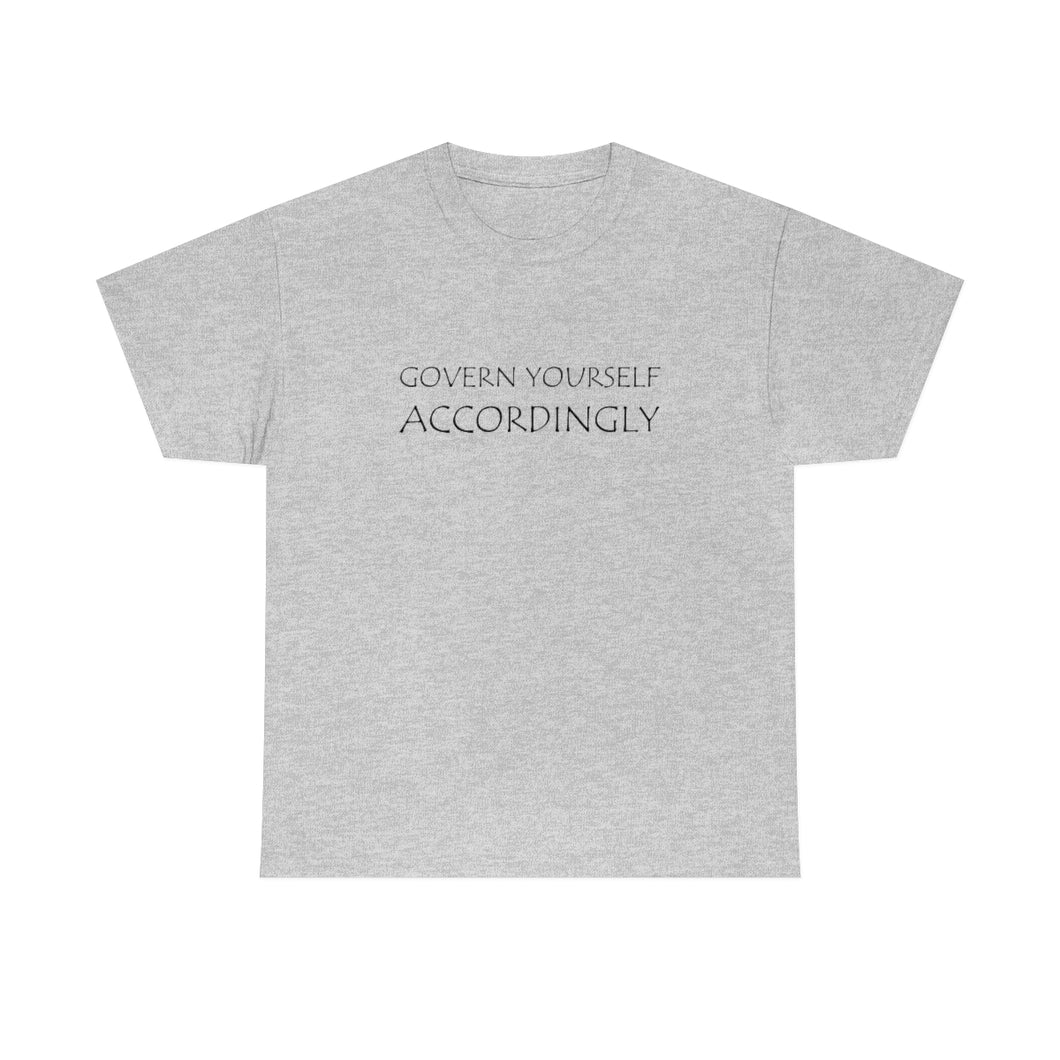 Govern Yourself Unisex Heavy Cotton Tee