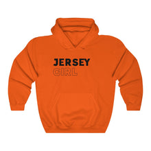 Load image into Gallery viewer, Jersey Girl Black Hooded Sweatshirt