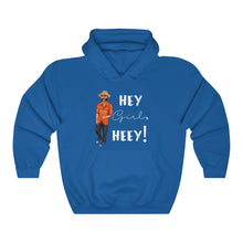 Load image into Gallery viewer, Hey Girl Heey! White Logo Hooded Sweatshirt