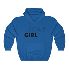 Load image into Gallery viewer, Texas Girl Black Hooded Sweatshirt