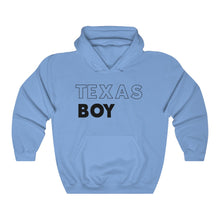 Load image into Gallery viewer, Texas Boy Black Hooded Sweatshirt