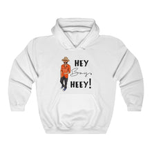 Load image into Gallery viewer, Hey Boy Heey! Logo Black Hooded Sweatshirt