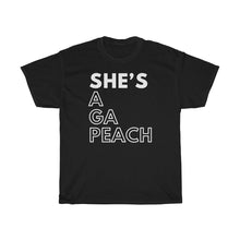 Load image into Gallery viewer, She&#39;s A GA Peach Unisex Heavy Cotton Tee