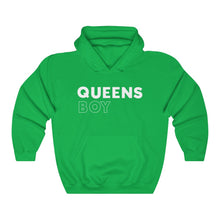 Load image into Gallery viewer, Queens Boy White Hooded Sweatshirt