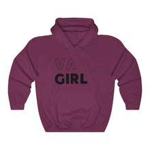 Load image into Gallery viewer, VA Girl Black Hooded Sweatshirt