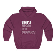 Load image into Gallery viewer, She's From the District Unisex Heavy Blend™ Hooded Sweatshirt