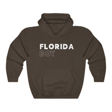 Load image into Gallery viewer, Florida Boy White Hooded Sweatshirt