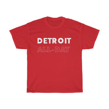 Load image into Gallery viewer, Detroit All-Day White Unisex Heavy Cotton Tee