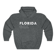 Load image into Gallery viewer, Florida Girl White Hooded Sweatshirt