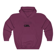 Load image into Gallery viewer, Trini Girl Black Hooded Sweatshirt