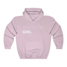 Load image into Gallery viewer, Brooklyn Girl White Hooded Sweatshirt
