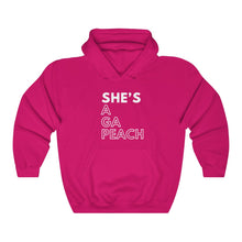 Load image into Gallery viewer, She's A GA Peach Unisex Heavy Blend™ Hooded Sweatshirt