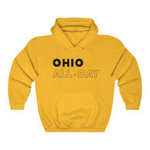 Load image into Gallery viewer, Ohio All-Day Black Hooded Sweatshirt