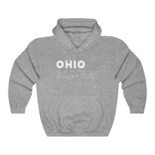 Load image into Gallery viewer, Ohio All-Day White Hooded Sweatshirt