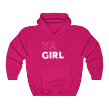 Load image into Gallery viewer, VA Girl White Hooded Sweatshirt