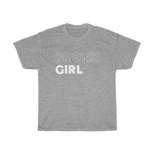 Bronx Girl White Unisex Heavy Cotton Tee