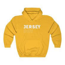 Load image into Gallery viewer, Jersey Boy White Hooded Sweatshirt