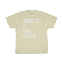 Load image into Gallery viewer, She&#39;s A GA Peach Unisex Heavy Cotton Tee