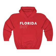 Load image into Gallery viewer, Florida Boy White Hooded Sweatshirt