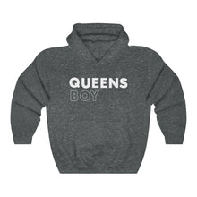 Load image into Gallery viewer, Queens Boy White Hooded Sweatshirt