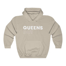 Load image into Gallery viewer, Queens Boy White Hooded Sweatshirt